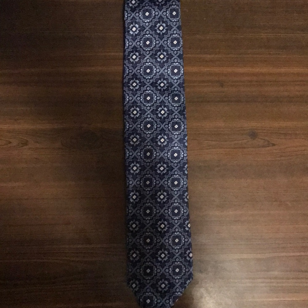 Canali Blue Floral Tie